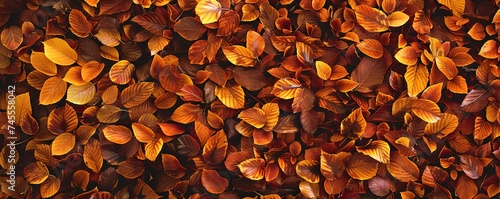 Autumn leaves a carpet of russet and gold seasonal change in all its glory photo