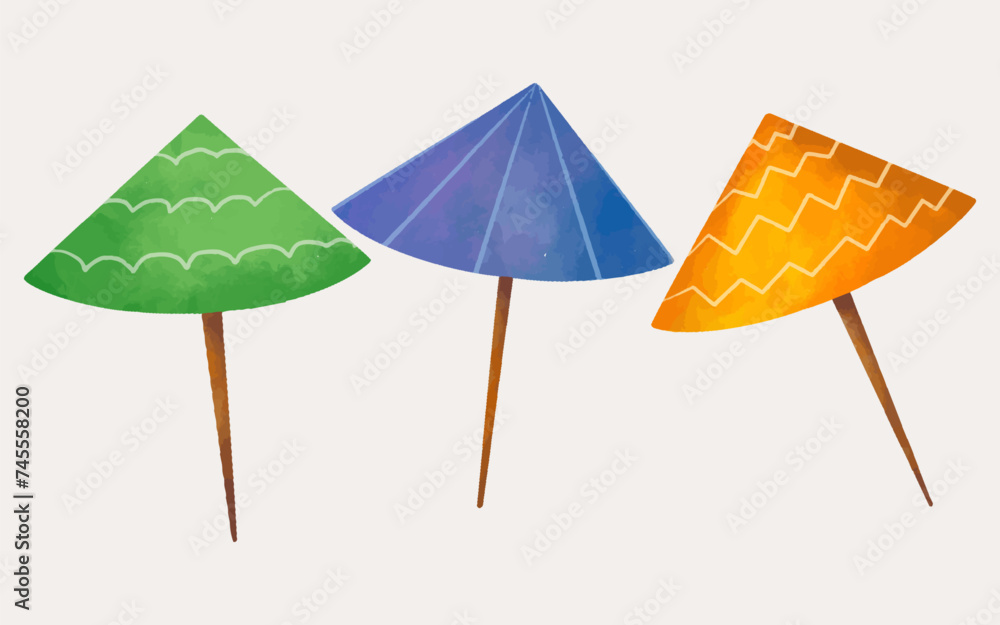 Umbrella beach summer element
