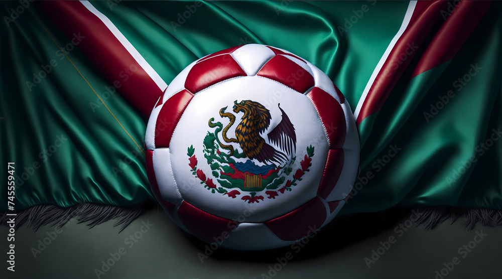 Mexico soccer ball Created With Generative Ai Mexico soccer ball Created With Generative Ai