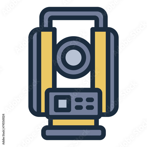 Theodolite thecnology icon