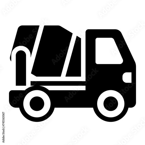 Cement Truck heavy vehicle icon
