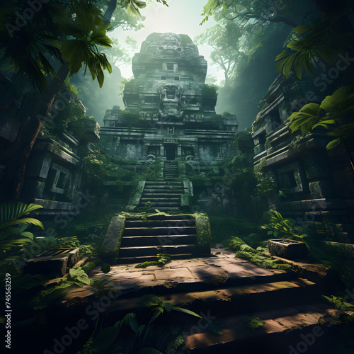 Temple entrance hidden in the Jungle Path to another dimensions