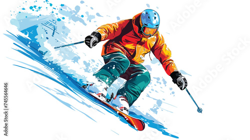 Winter Sport Design Vector Illustration Isolated on