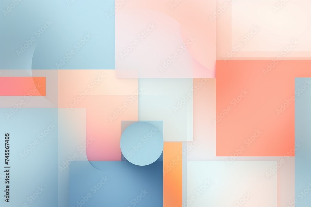 Soft, abstract pastel shapes Soft, abstract pastel shapes