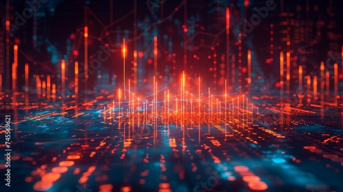 Wallpaper Mural Capture the essence of strategic investment, where foresight leads to growth amidst the fluctuations of finance Torontodigital.ca