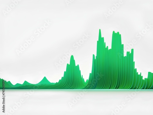 green statics on white background, isolated for design 