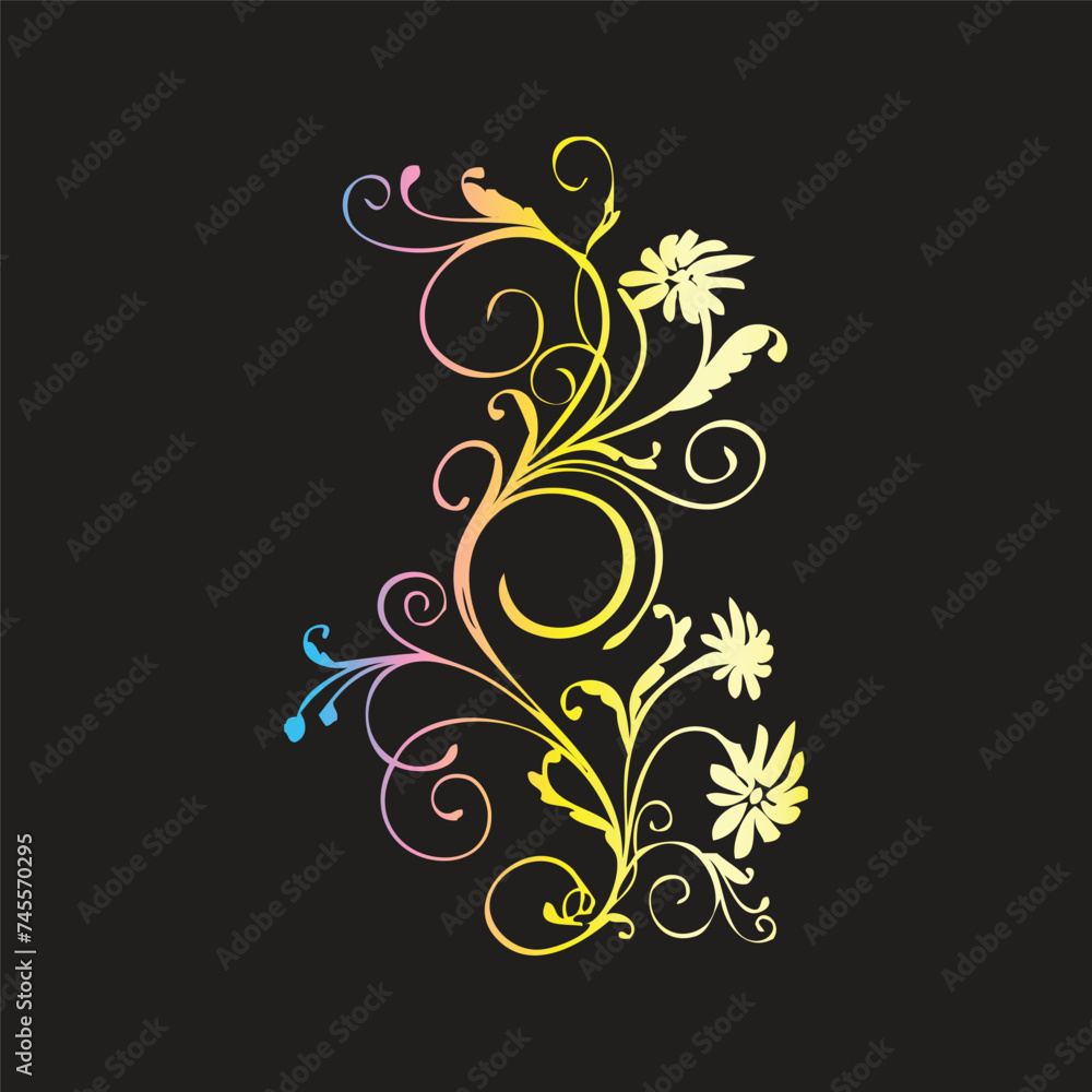 abstract background with flowers abstract background with flowers