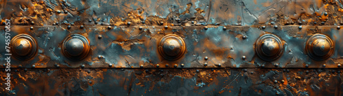 Close Up of Metal Surface With Knobs
