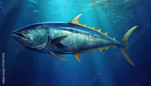 Thunnus is a type of fish lives in the ocean