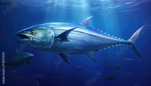 Thunnus is a type of fish lives in the ocean © png sublimation