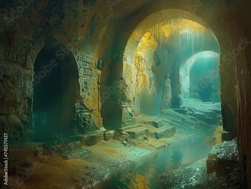 Explorers discovering hidden chambers in underworld archaeology sites, illuminating secrets of ancient civilizations
