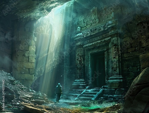 Explorers discovering hidden chambers in underworld archaeology sites, illuminating secrets of ancient civilizations