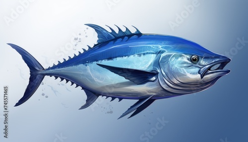 Thunnus is a type of fish lives in the ocean