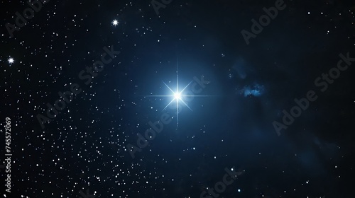 Imagine the quiet beauty of a lonely star floating in the vacuum of space