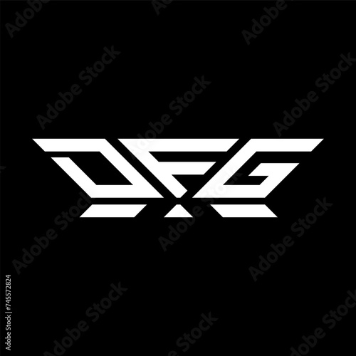 DFG letter logo vector design, DFG simple and modern logo. DFG luxurious alphabet design   photo