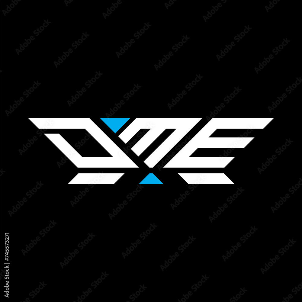 DME letter logo vector design, DME simple and modern logo. DME luxurious alphabet design  