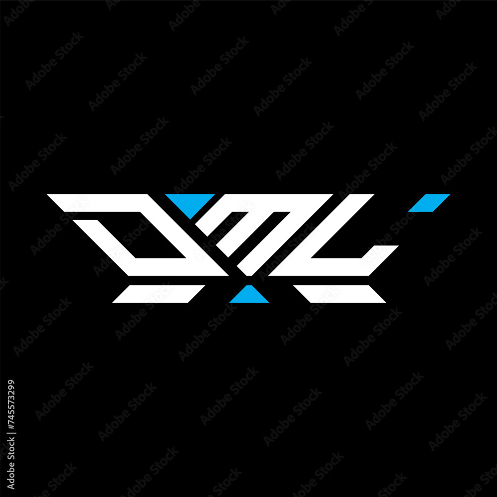 DML letter logo vector design, DML simple and modern logo. DML luxurious alphabet design  
