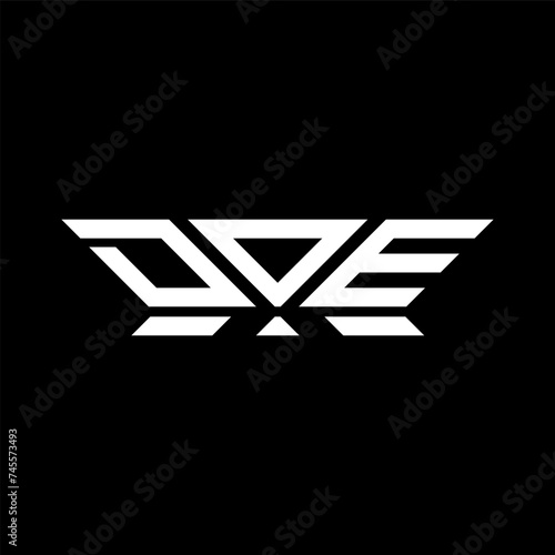 DOE letter logo vector design, DOE simple and modern logo. DOE luxurious alphabet design  
