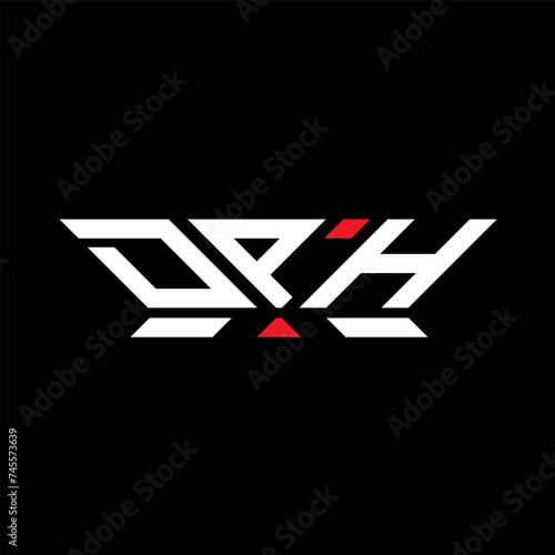 DPH letter logo vector design, DPH simple and modern logo. DPH luxurious alphabet design  