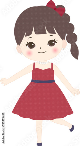 おめかしした女の子