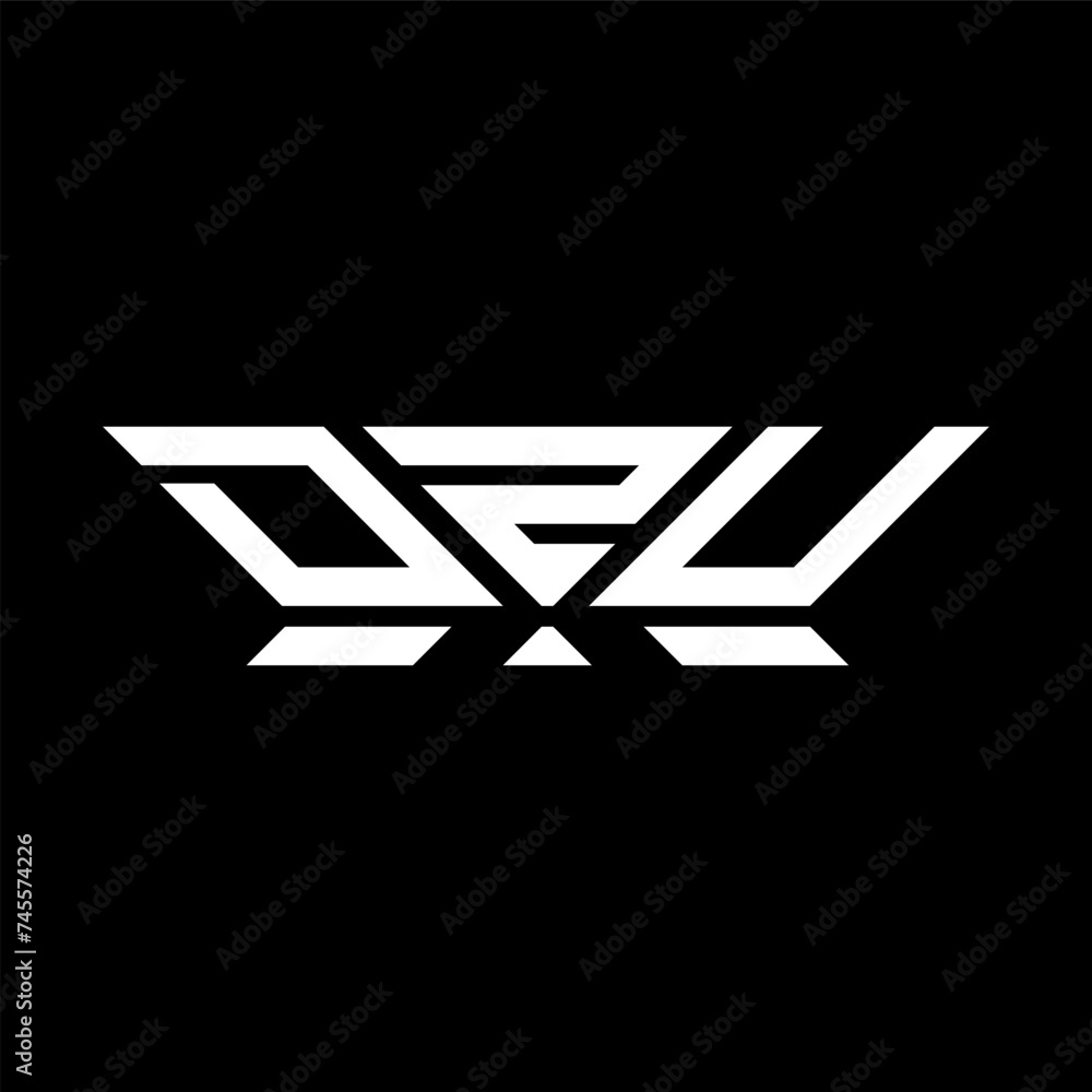 DZU letter logo vector design, DZU simple and modern logo. DZU luxurious alphabet design DZU letter logo vector design, DZU simple and modern logo. DZU luxurious alphabet design