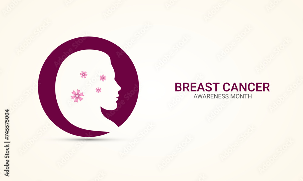 World breast cancer awareness and prevention day. Breast cancer awareness month. 3D Illustration