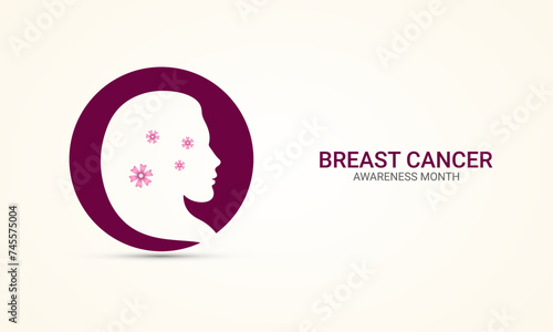 World breast cancer awareness and prevention day. Breast cancer awareness month. 3D Illustration
