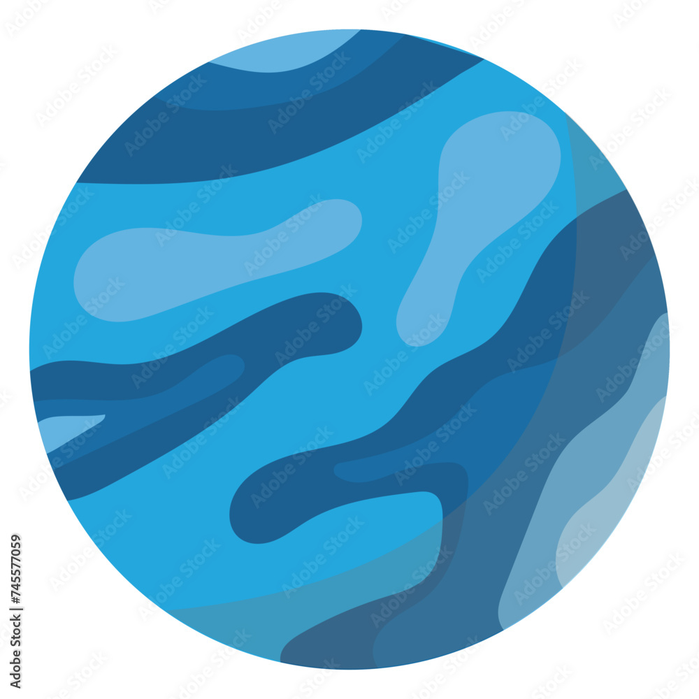 Flat Planet Element Illustration Flat Planet Element Illustration