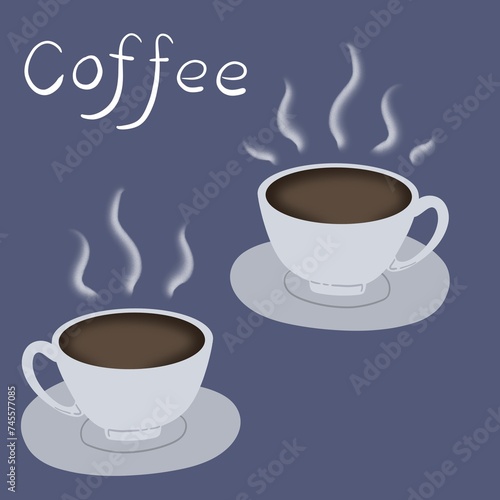 cup of coffee illustration wallpaper