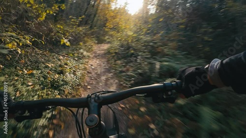 Amazing Lighting for First Person Mountain Bike in the Woods