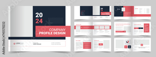 Company profile template, Creative portfolio, Brochure template, editable template layout, a4 size, annual report