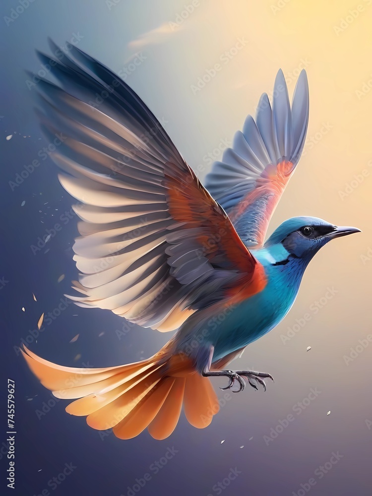 Fototapeta premium bird flying in the sky