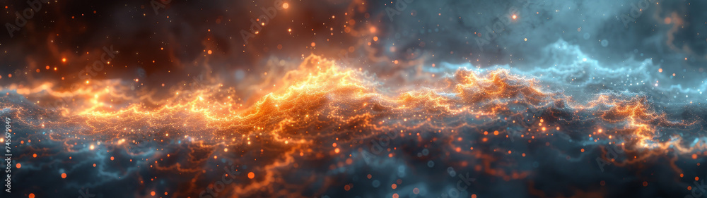 Abstract Visualization of Fire and Smoke