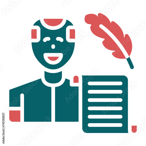 Historian Man Icon Style