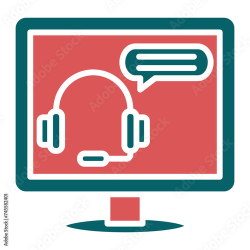 Online Counseling Icon Style