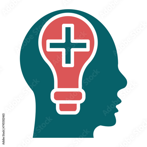 Positive Thinking Icon Style