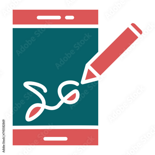 Digital Signature Icon Style