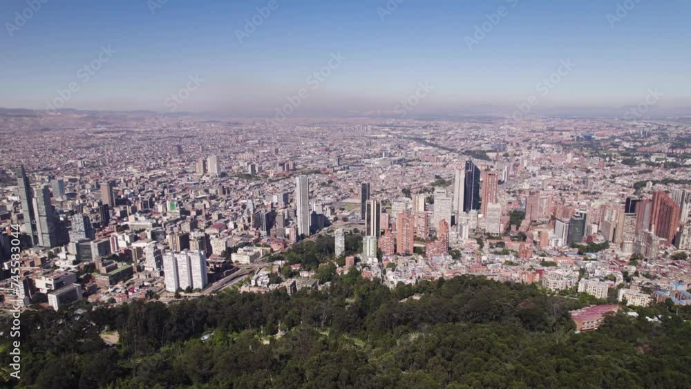 Urban Tapestry of Bogotá, Colombia view from Above Urban Tapestry of Bogotá, Colombia view from Above