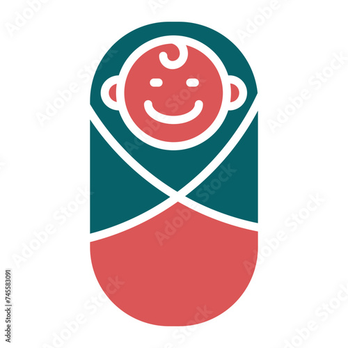 Newborn Baby Icon Style