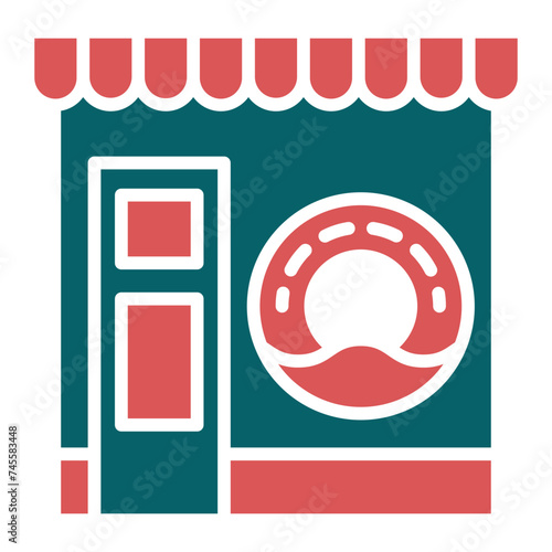 Donut Shop Icon Style