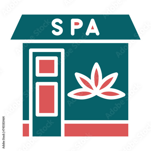 Spa Center Icon Style