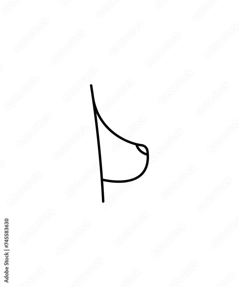 breast icon, vector best line icon. breast icon, vector best line icon.
