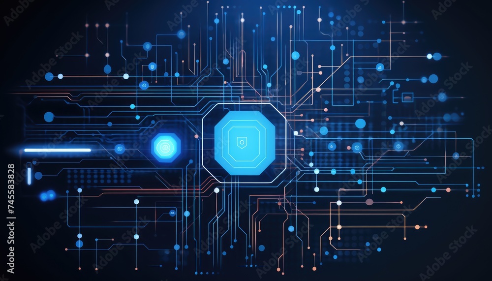 Abstract technology background. Futuristic interface Abstract technology background. Futuristic interface