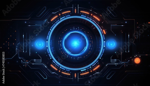 Abstract technology background. Futuristic interface