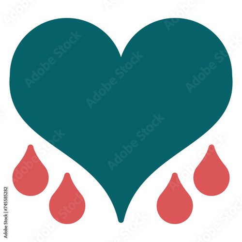 Bleeding Heart Icon Style