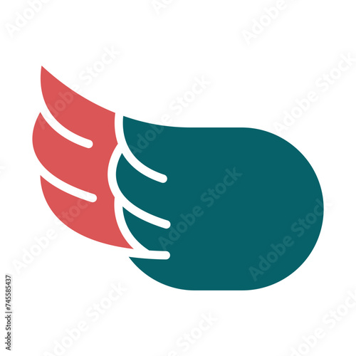 Left Wing Icon Style