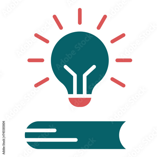 Book Lamp Icon Style