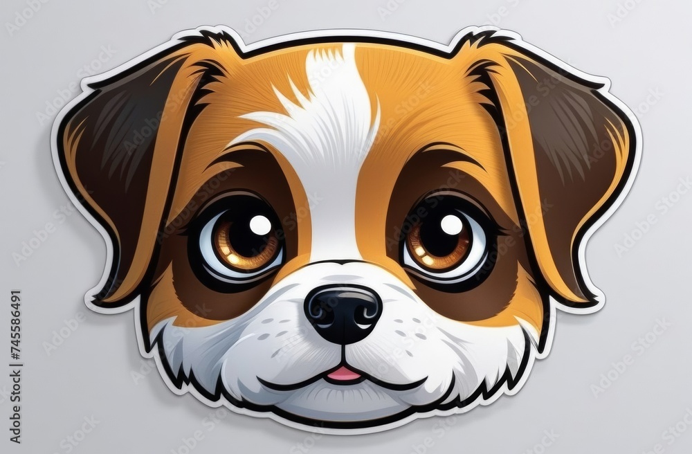 Obraz premium Dog sticker