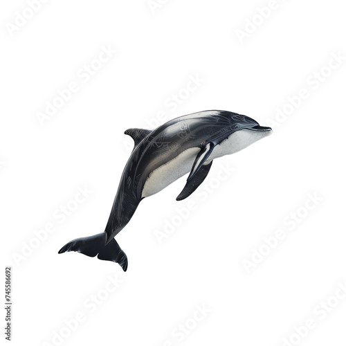 dusky dolphin isolated on transparent background  png