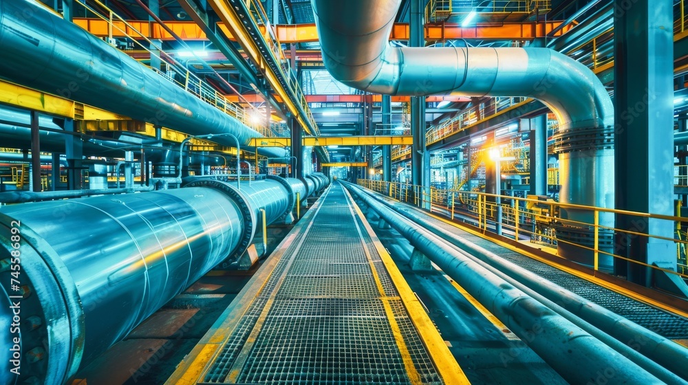 Pipeline in a large industrial plant